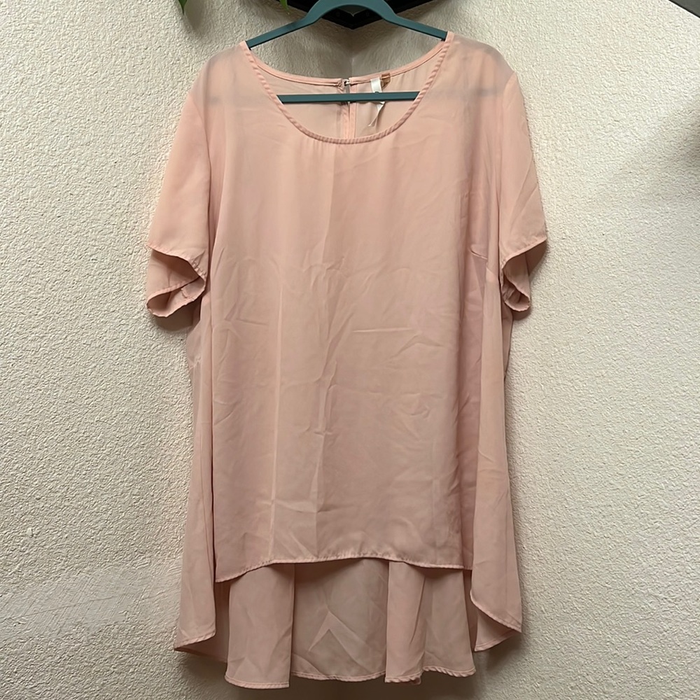 New York women’s collection pink sheer top